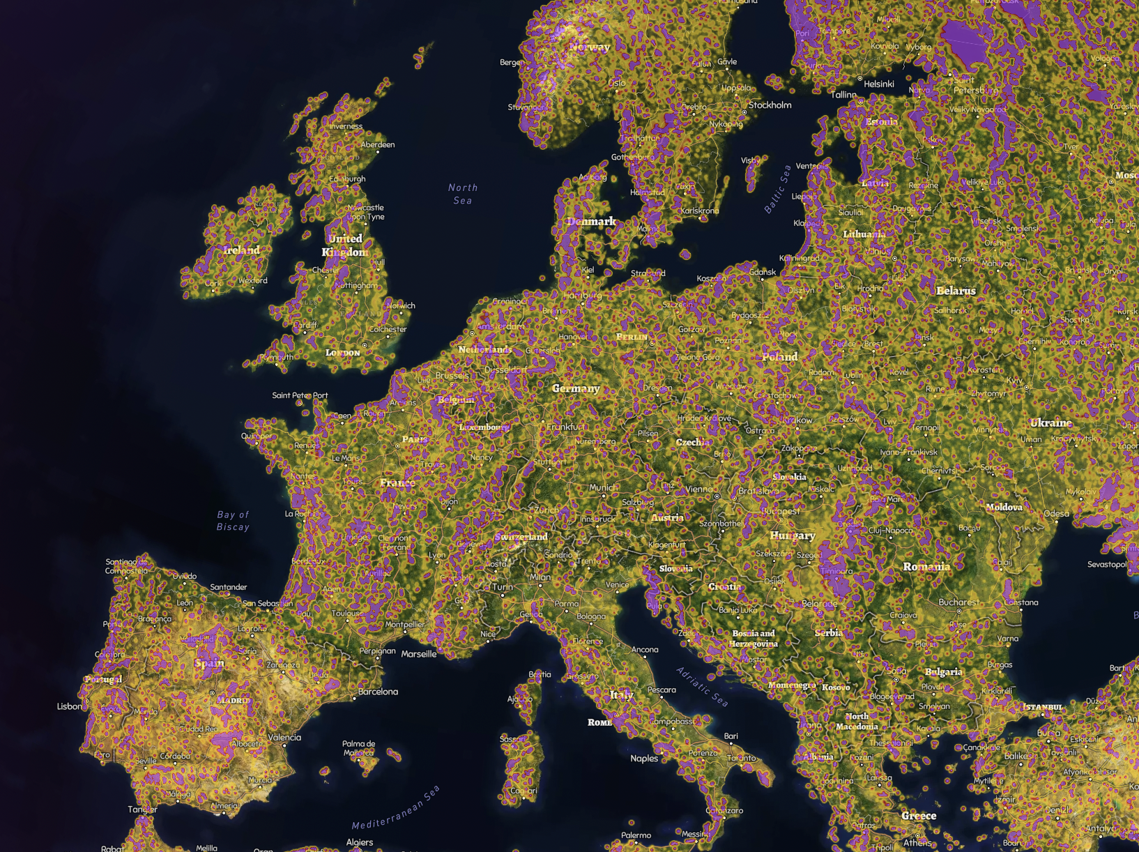 Europe coverage